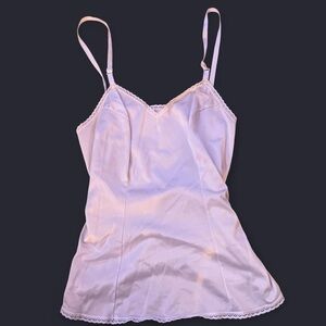 VINTAGE Vanity Fair Soft White Lace Chemise